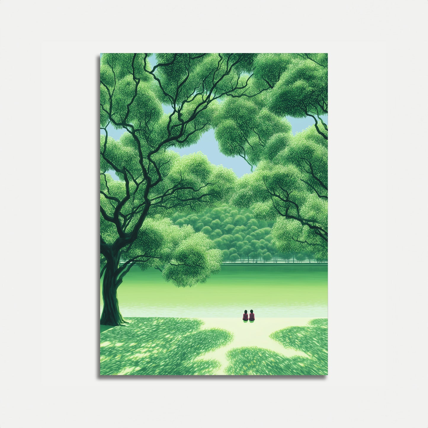 Grüne Waldesruhe Poster