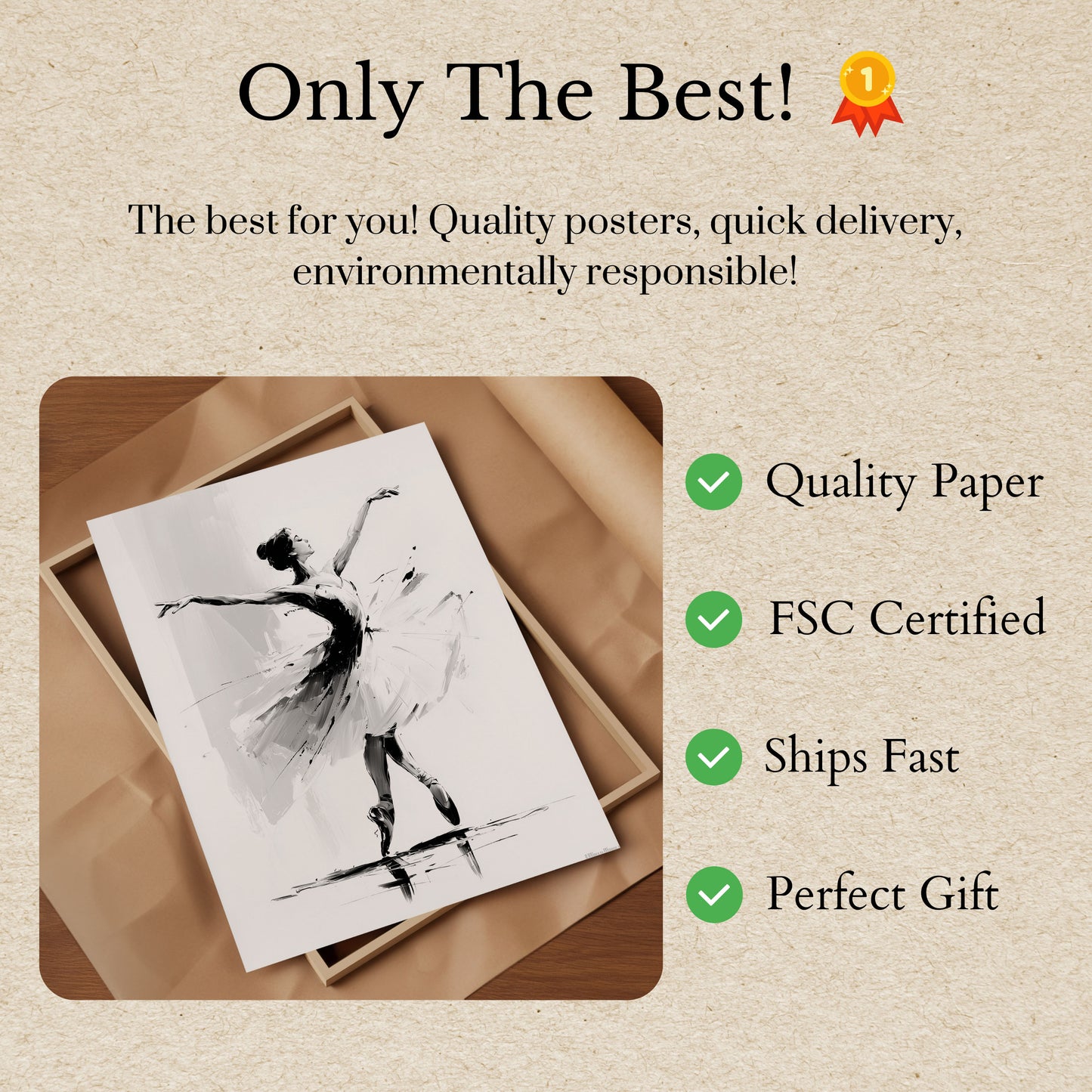 Ballet Dancer Elegance Poster