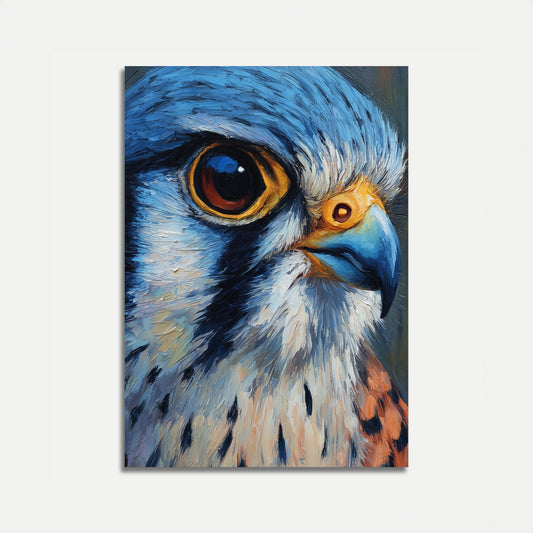 Affiche Oeil d'Aigle Bleu Perçant