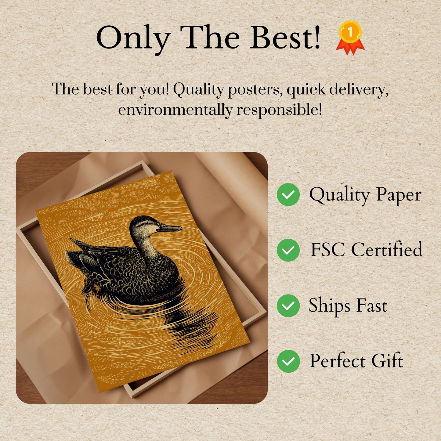 Golden Duck Sanctuary Poster
