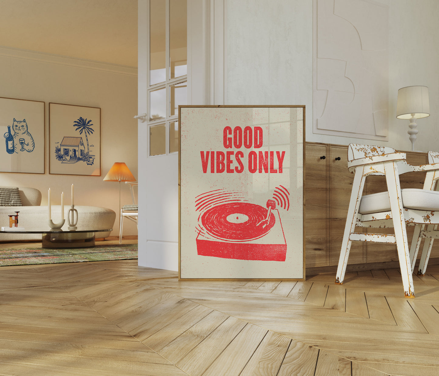 Good Vibes Only Vinyl Poster
