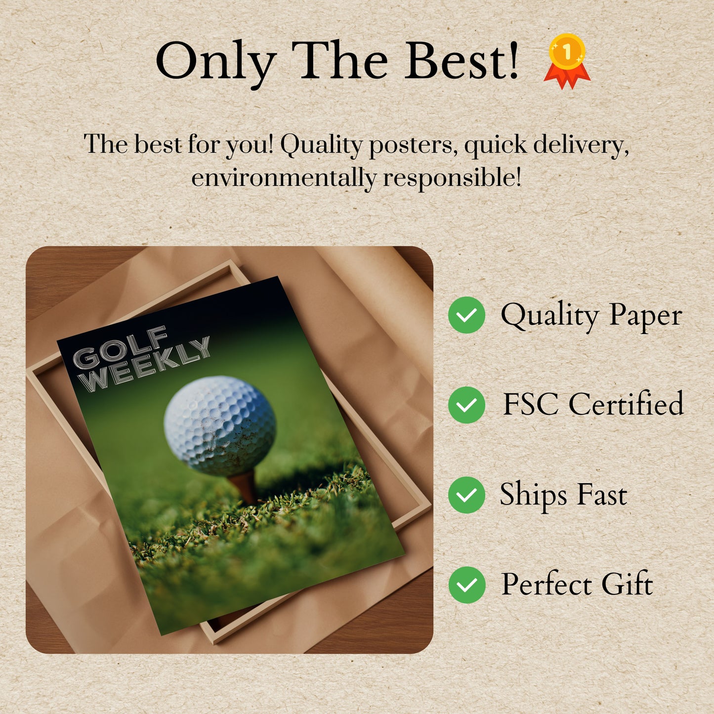 Pôster Clássico da Golf Weekly