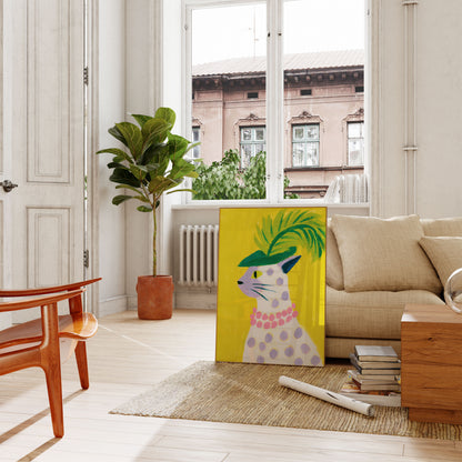 Stylish Llama Fashion Poster