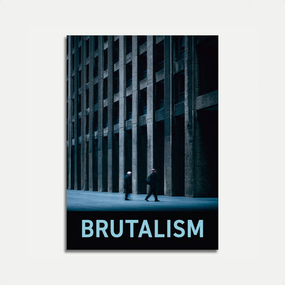 Brutalist Architecture Urban Poster