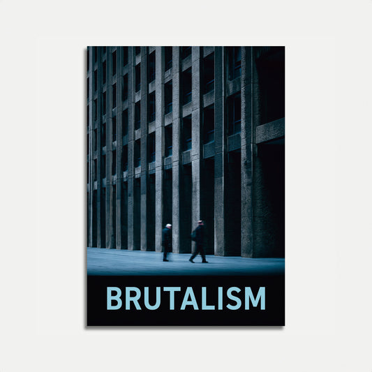 Brutalist Architecture Urban Poster