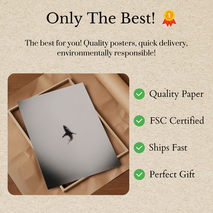 Solitary Shark Ocean Poster