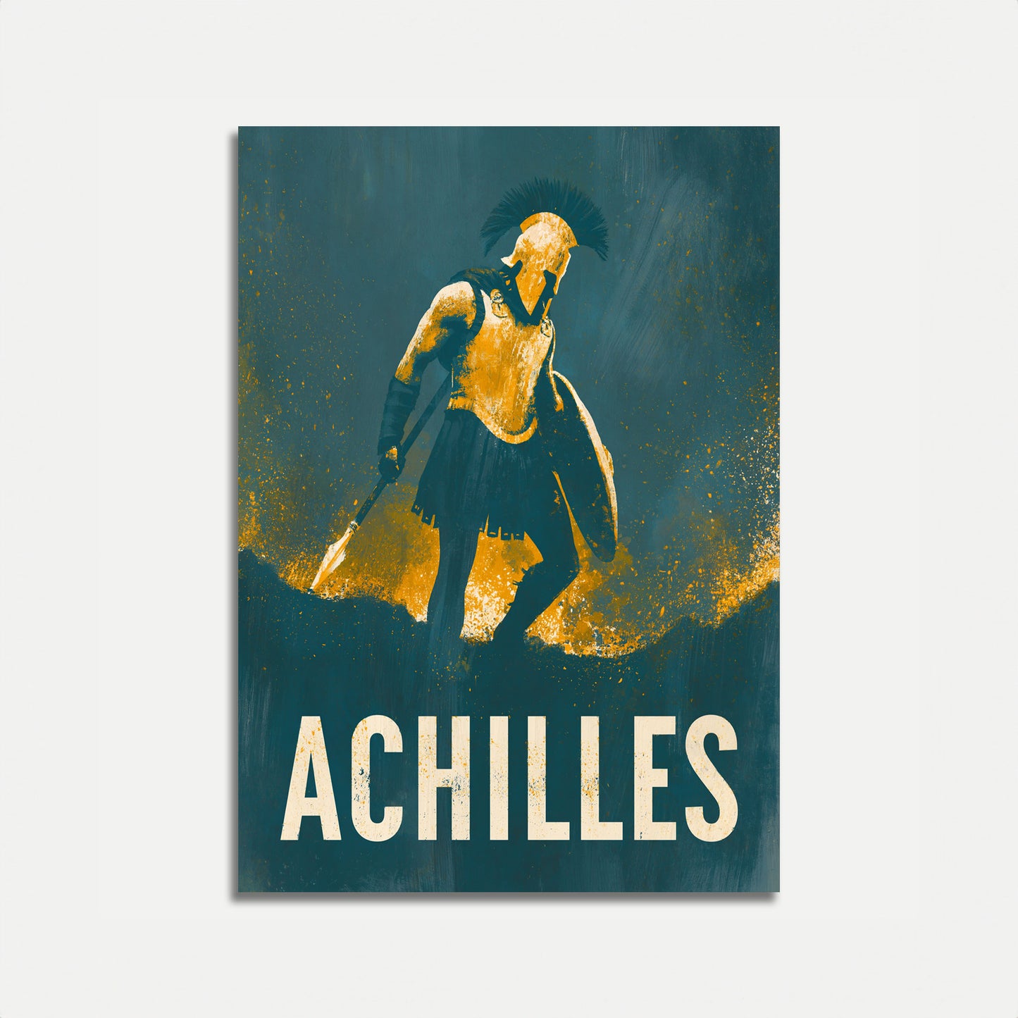 Achilles Warrior Hero Poster