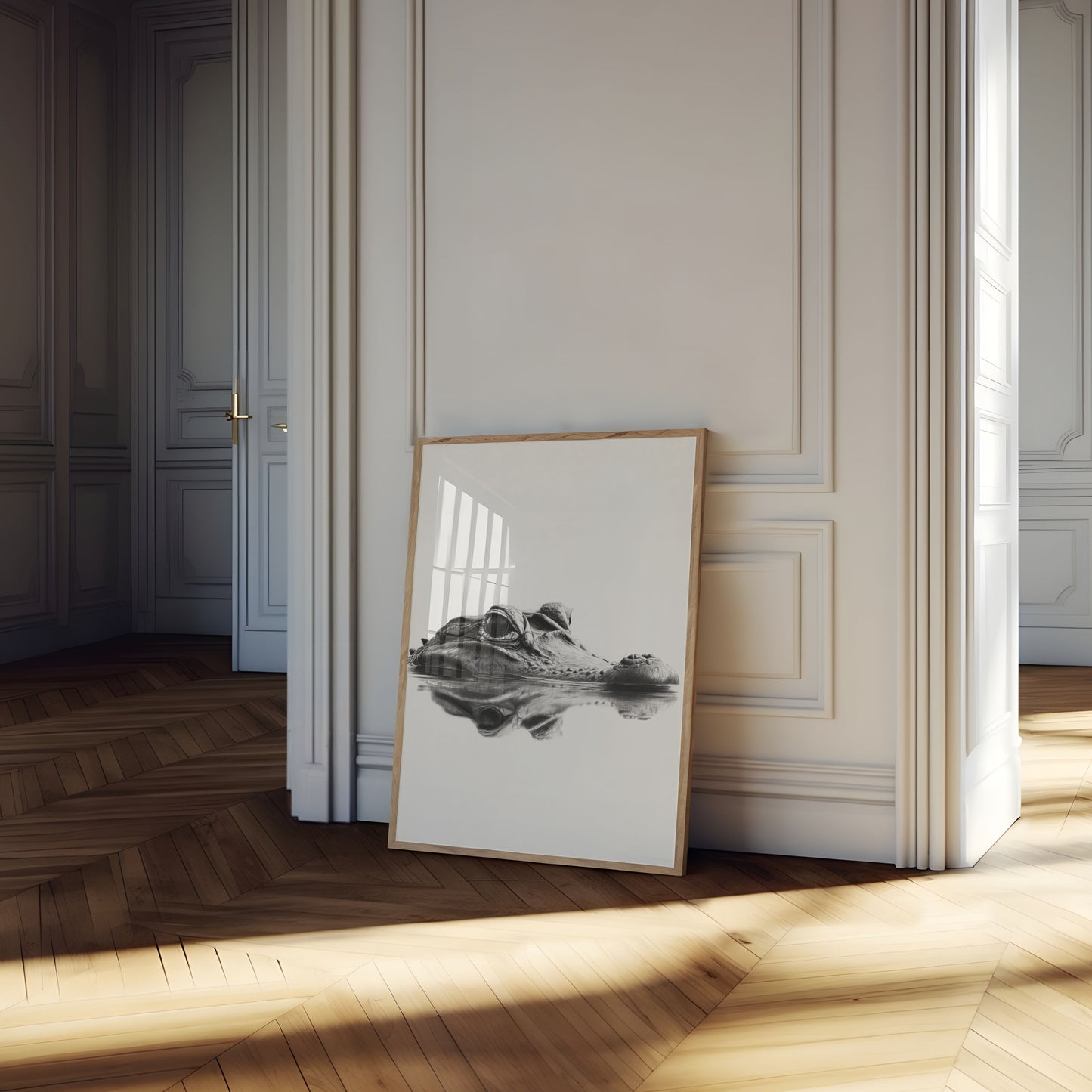 Póster de reflejo en el agua de Stealth Predator