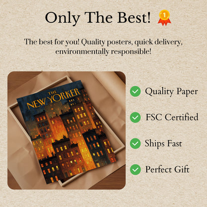 New York City Night Lights Poster