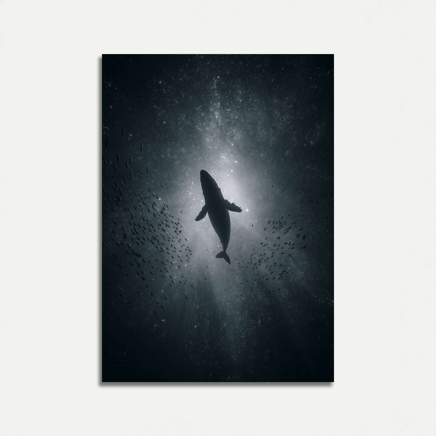 Celestial Whale Underwater Poster