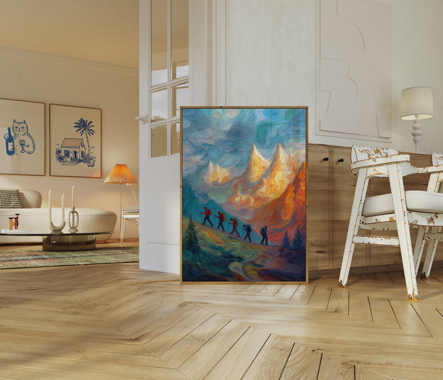 Mountain Hiking Adventure Poster