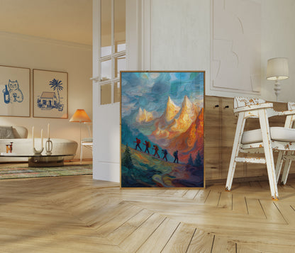 Mountain Hiking Adventure Poster