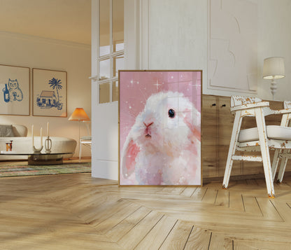 Celestial Bunny Starlight Poster