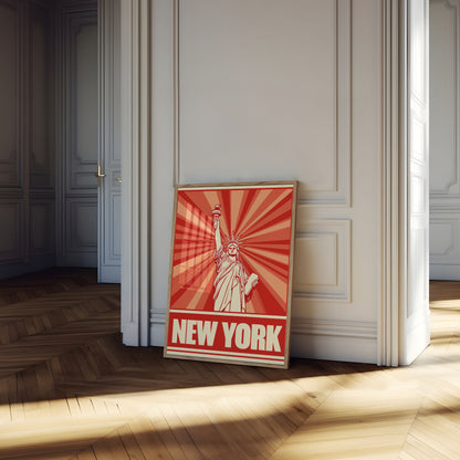 New York Liberty Radiance Poster
