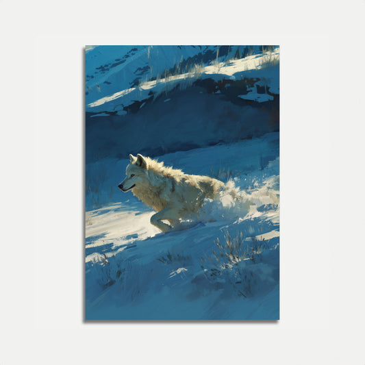 Arctic Wolf Winter Sprint Poster