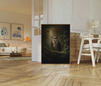 Majestic Night Owl Poster