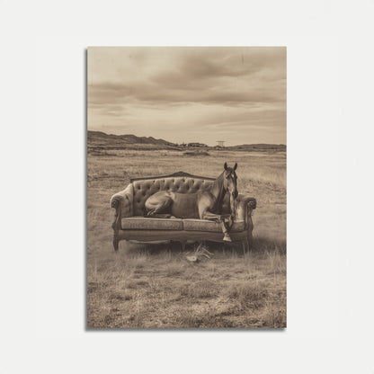 Vintage Elegance Horse Poster