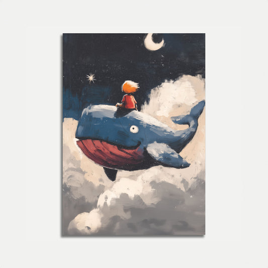Dreamy Whale Adventure Poster