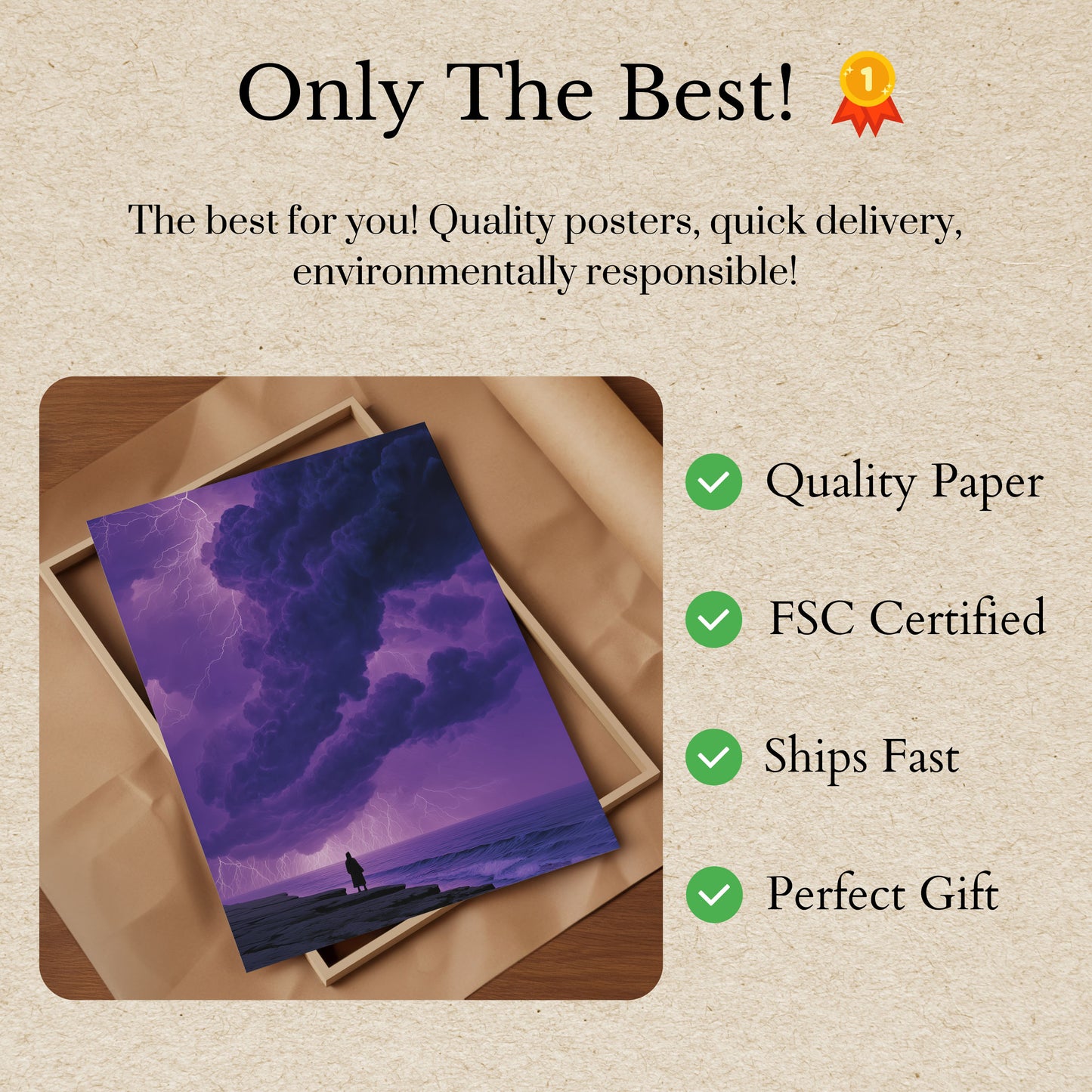 Cartaz de Observação de Tempestade Solitária