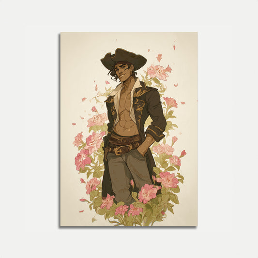 Romantic Pirate Bloom Poster