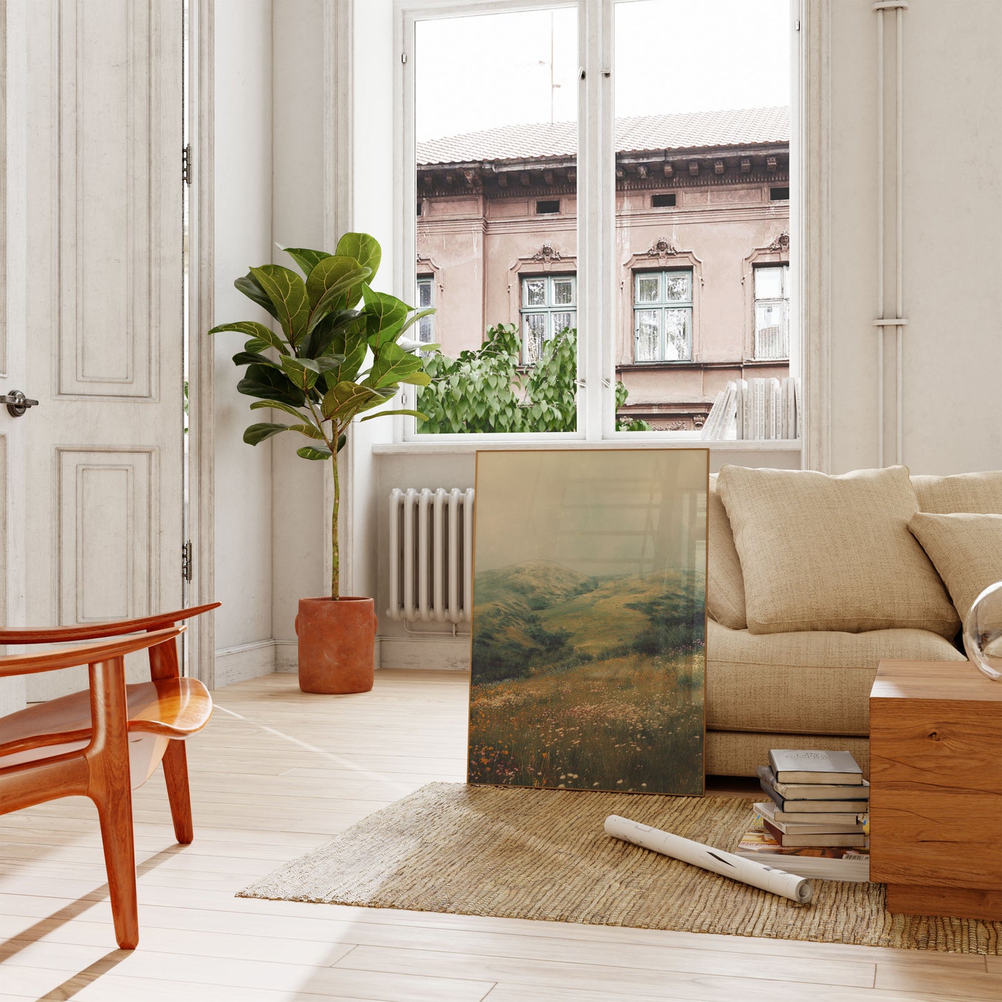 Golden Hills Wildflower Meadow Poster