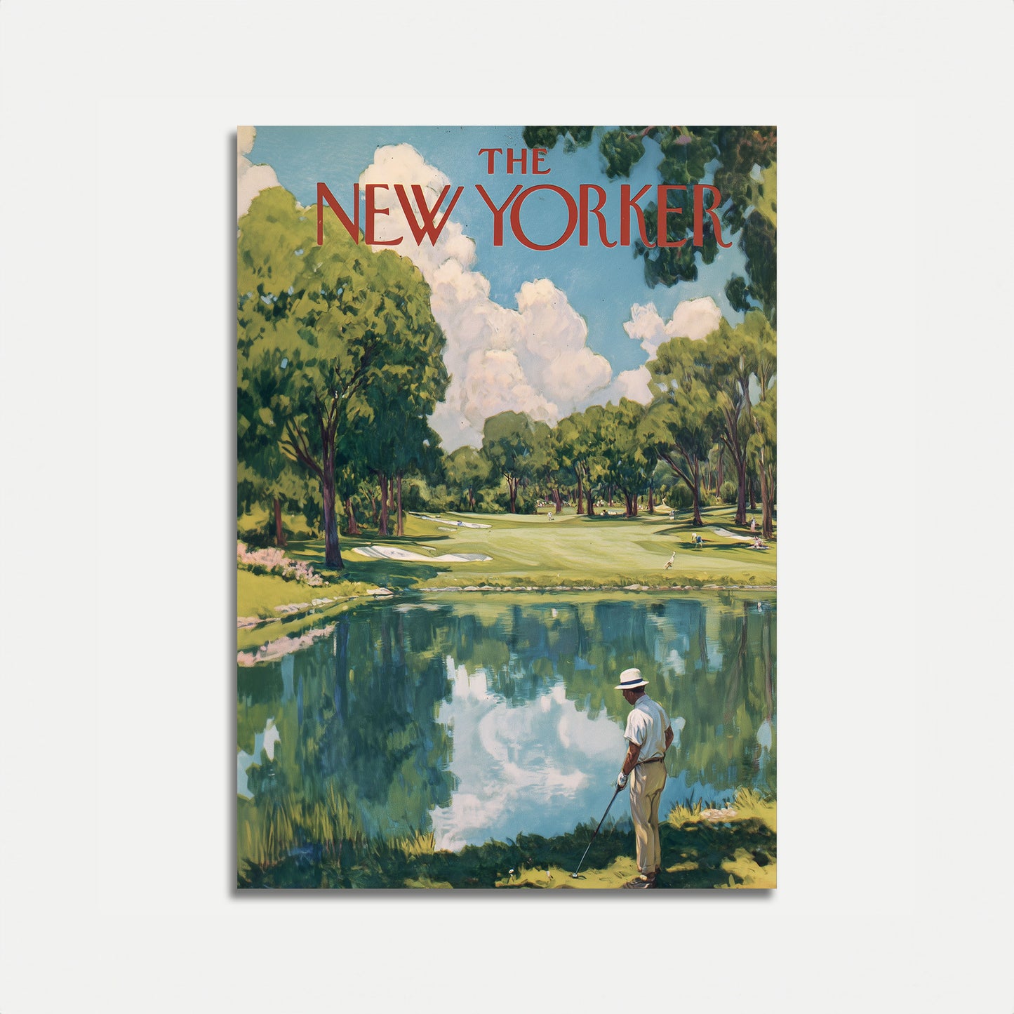 New Yorker Golf Course Vintage Poster