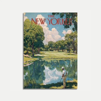 New Yorker Golf Course Vintage Poster