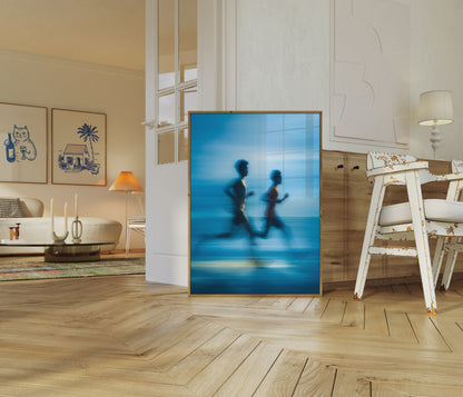 Blurred Motion Running Poster