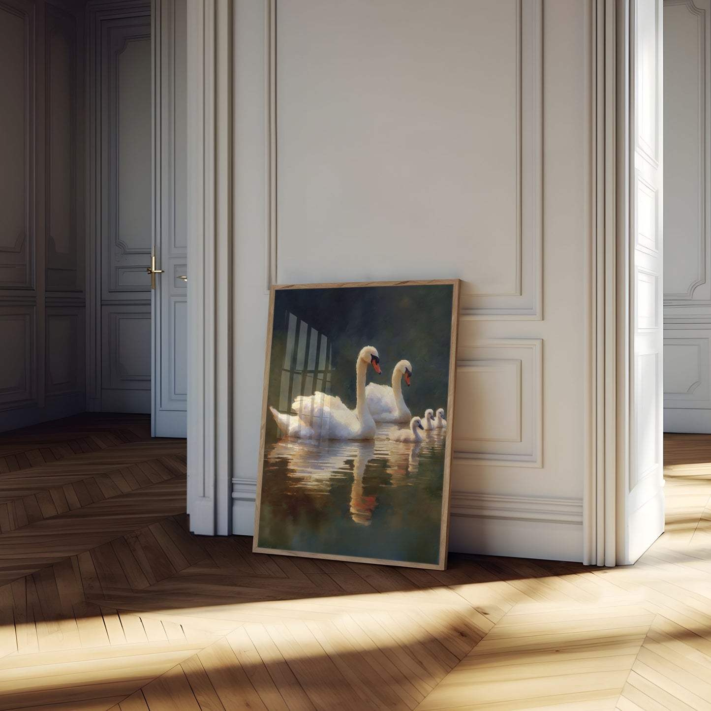 Serene Schwan Familien-Poster