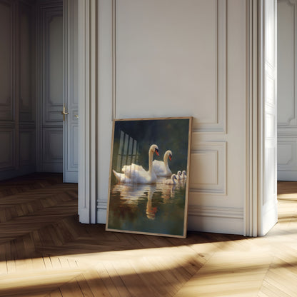 Serene Schwan Familien-Poster