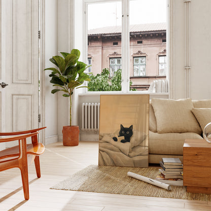 Pôster de Gato Leitor Acolhedor