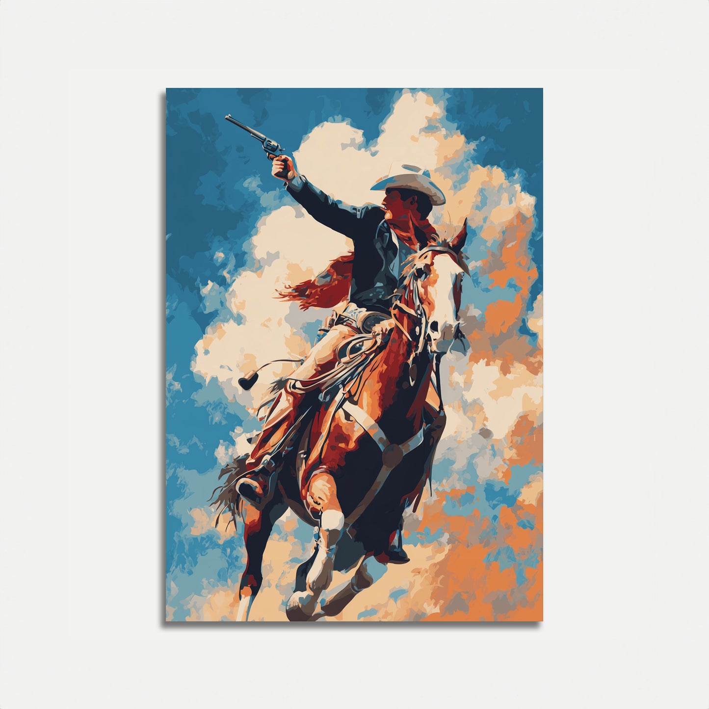 Cowboy Gunslinger Gallop Poster