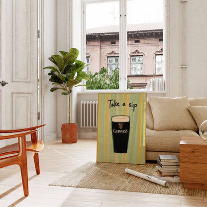 Classic Guinness Take a Sip Poster