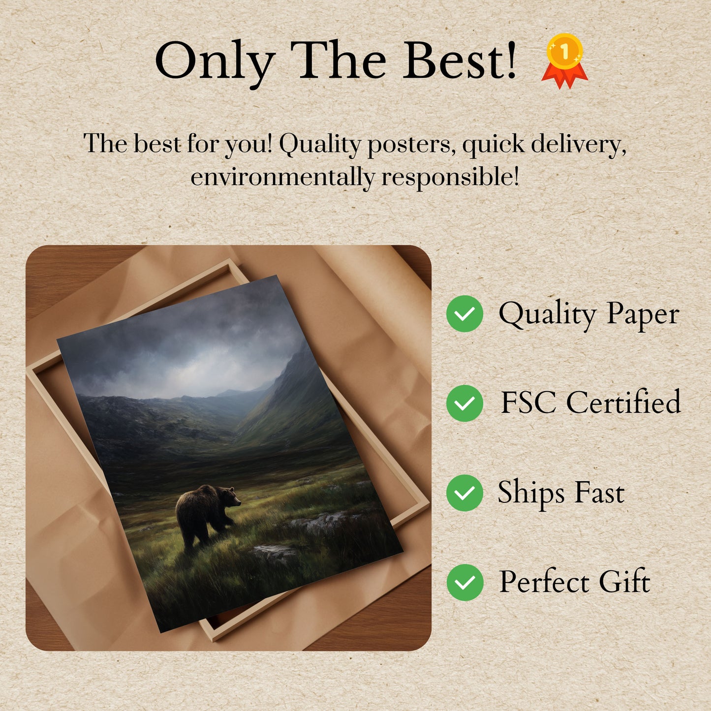 Beer in Bergdal Poster