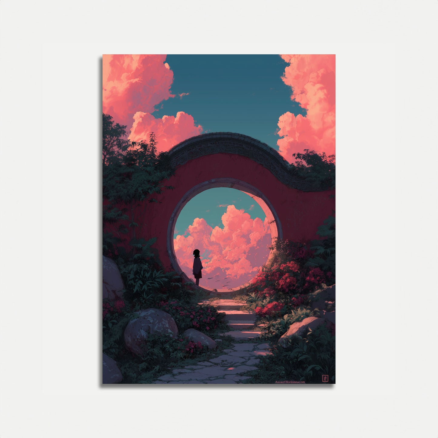 Mystical Garden Portal Poster