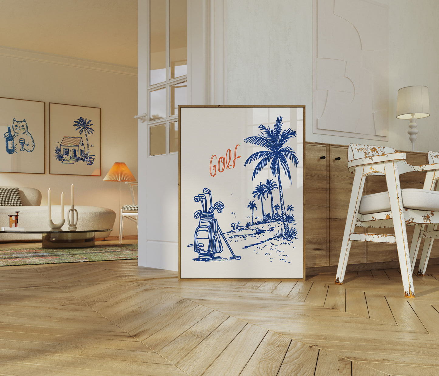 Tropical Golf Course Poster