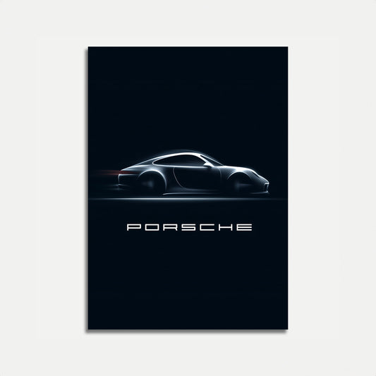 Porsche Speed Silhouette Poster