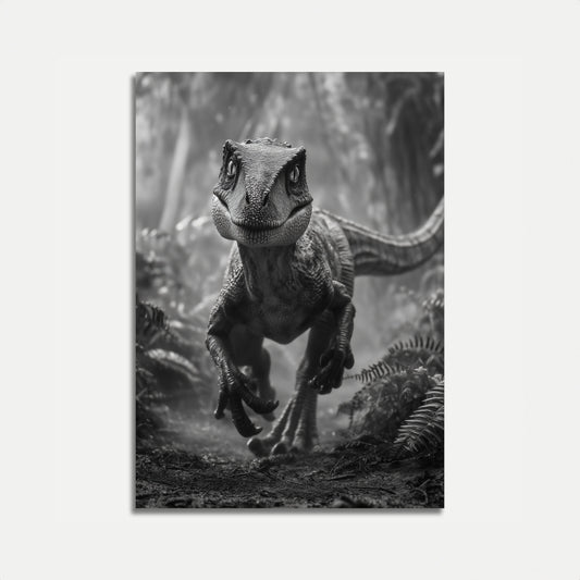 Prehistoric Hunter Velociraptor Poster