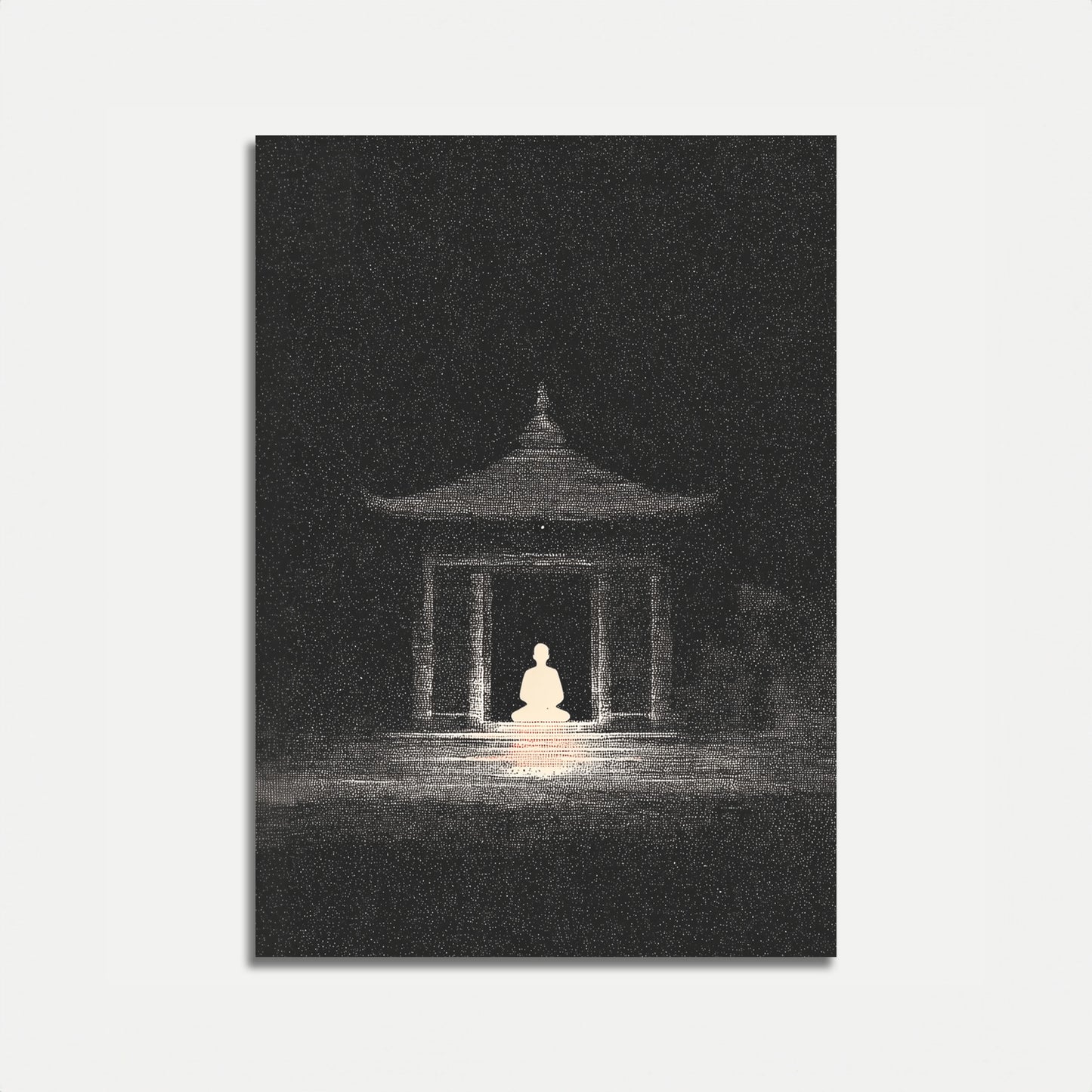 Meditace pod hvězdným světlem Plakát