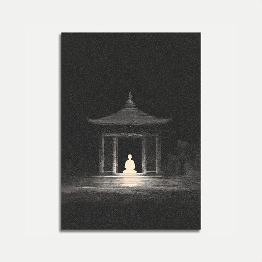 Meditation Under Starlight Poster