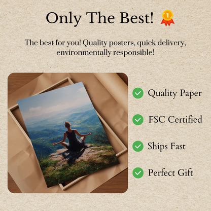 Mountain Meditation Serenity Poster