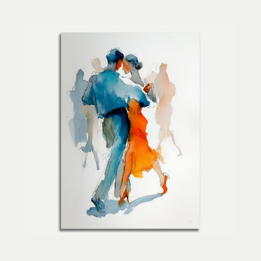 Passionate Dance Embrace Poster