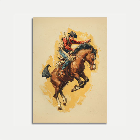 Wilder Bronco Rodeo Plakat