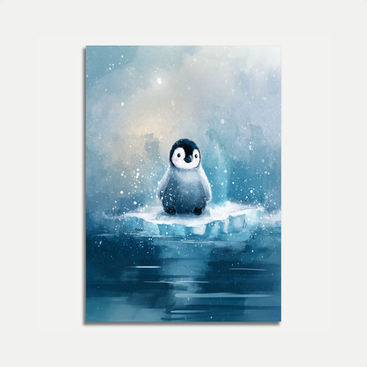 Lonely Baby Penguin Poster