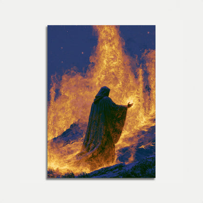 Póster de Conjuración de Llamas de Mago