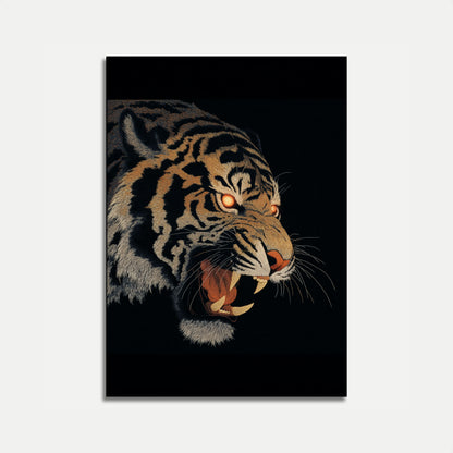 Fierce Tiger Glare Poster