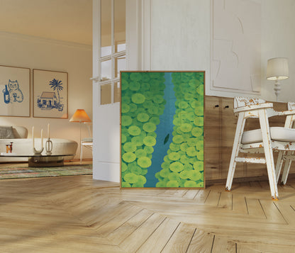 Poster: Leliebladen en Roeiboot