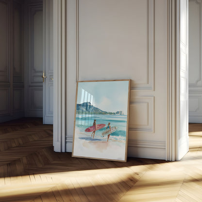 Coastal Surf Adventure Poster