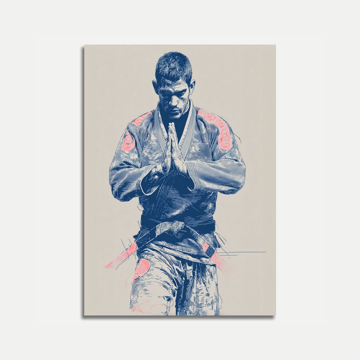 Martial Arts Meditation Warrior Poster