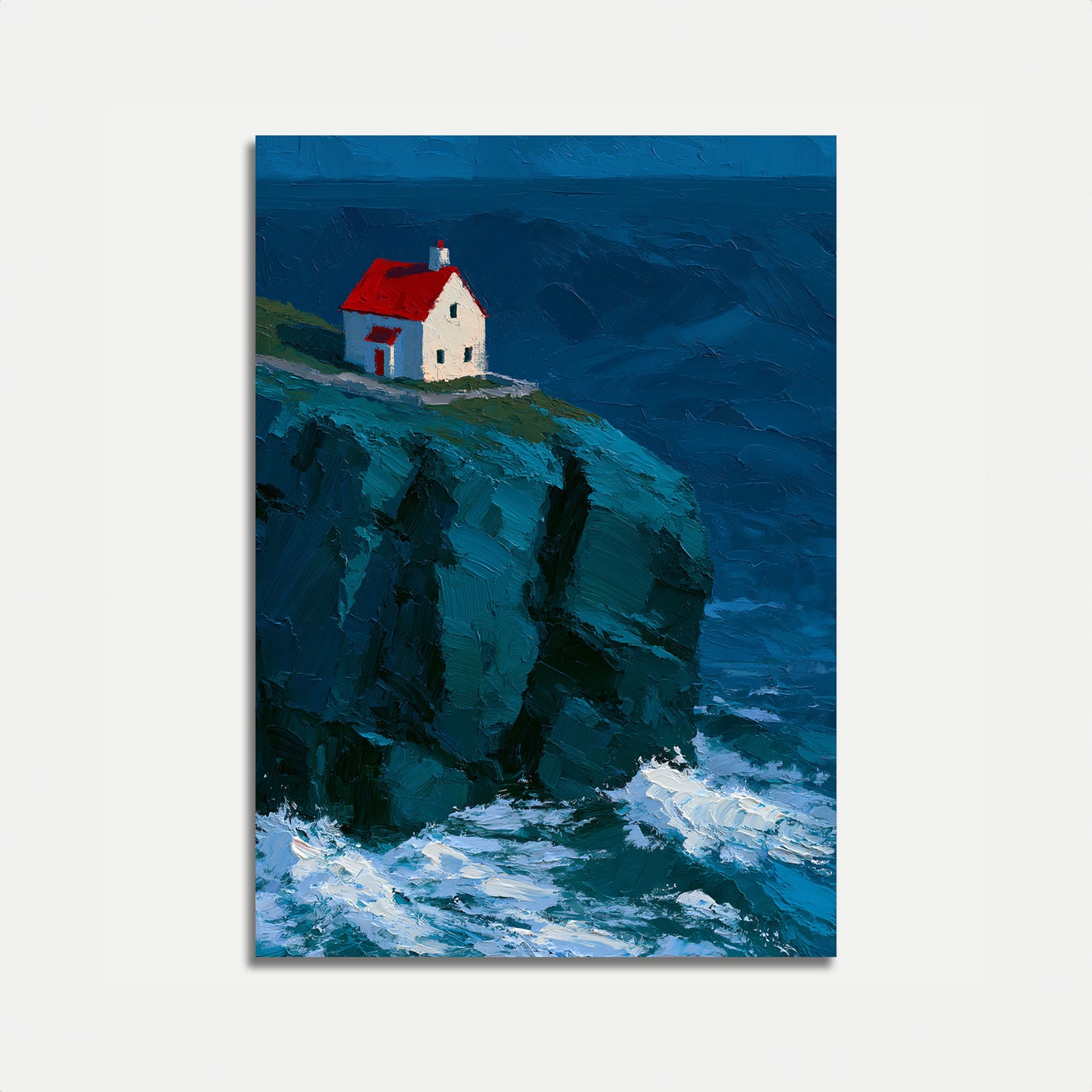 Poster Faro su Scogliere Costiere